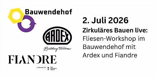 Zirkul\u00e4res Bauen live: Fliesen-Workshop im Bauwendehof