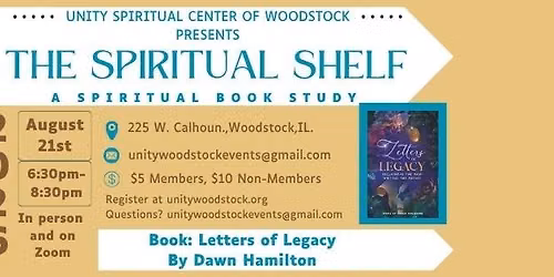 Spiritual Bookclub: Letters of Legacy: Reclaiming the Past. Writing the Future