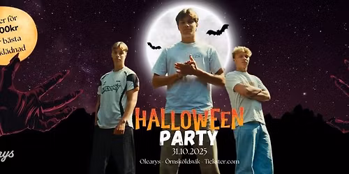 FJELLREV + \u00c5rets st\u00f6rsta Halloweenfest, O\u00b4learys \u00d6rnsk\u00f6ldsvik