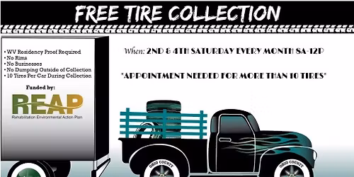Free Tire Collection Event (WV Residents' Personal Tires Only)