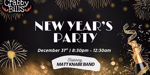 \ud83c\udf89 New Year\u2019s Eve at The Original Crabby Bill\u2019s! \ud83c\udf89