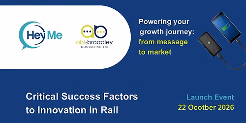 Critical Success Factors to Innovation in Rail - White Paper Launch Event