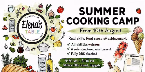 Kids Cooking Camp\/Highgate\/ (Ages 6-14)