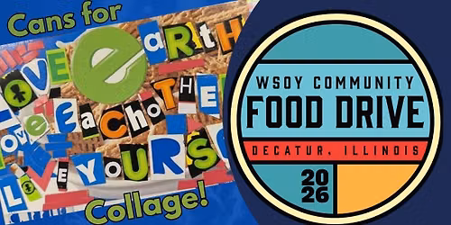 Cans for Collage- WSOY Food Drive Class