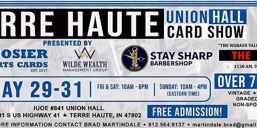 Terre Haute Union Hall Card Show