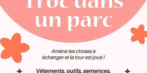 Troc dans un parc
