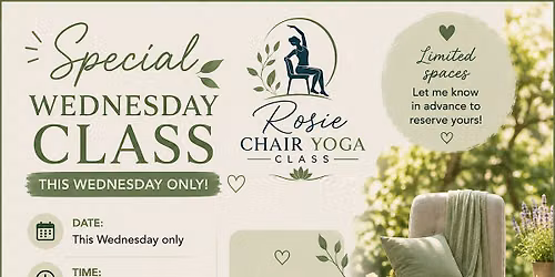 Evening Garden Chair yoga class