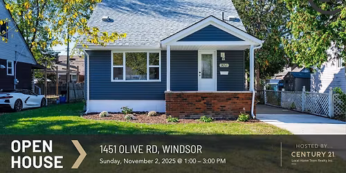 OPEN HOUSE: 1451 Olive Rd, Windsor