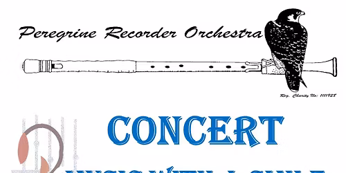 Peregrine Recorder Concert 25th April 2026 at 7.30pm