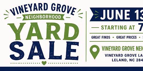 Vineyard Grove Yard Sale