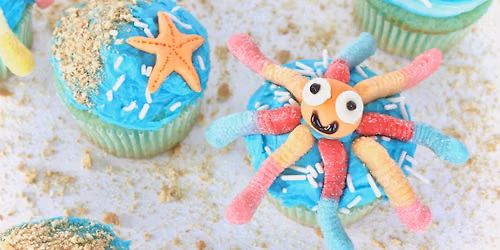 Under the Sea Cupcakes Class (Ages 2-8 w\/ Caregiver)
