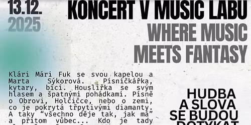 Klári Mári Fuk & Marta Sýkorová