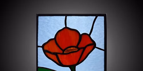 Leaded Glass Class- Poppy