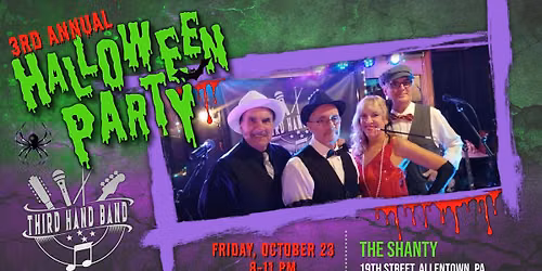 Third Hand Band's "3rd Annual Halloween Party" returns to The  Shanty