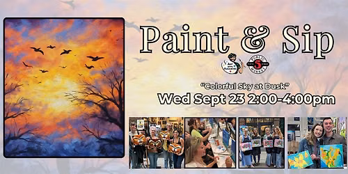 Paint & Sip in Eugene, Oregon  \u201cColorful Sky at Dusk\u201d