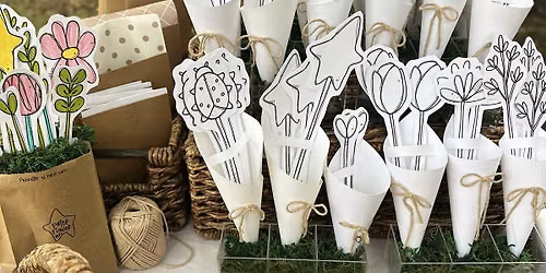 Handmade Paper Flowers + Coloring Session