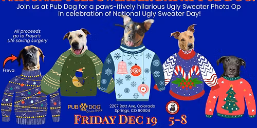 Photo Op for National Ugly Sweater Day
