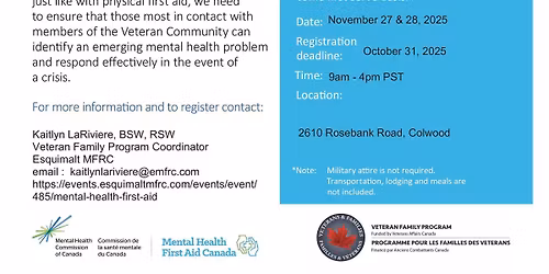 Mental Health First Aid