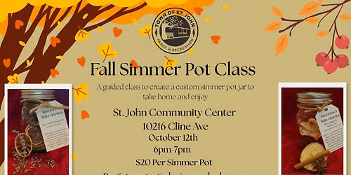 Fall Simmer Pot Class \ud83c\udf42