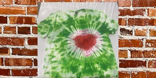 Tie Dye Grinch Heart