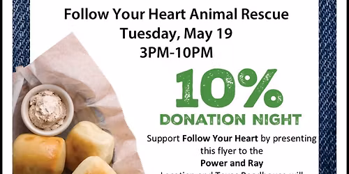 Texas Roadhouse - Follow Your Heart Animal Rescue Fundraiser 