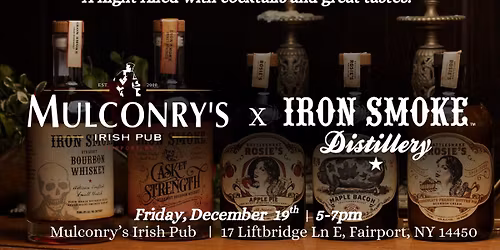 Evening of Great Tastes: Mulconry's X Iron Smoke Distillery