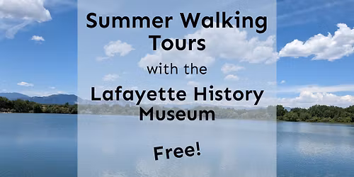 Summer Walking Tours