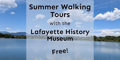 Summer Walking Tours