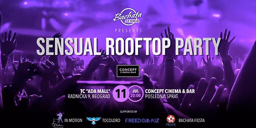 SENSUAL ROOFTOP PARTY | 11.7. 20h | CONCEPT CINEMA & BAR