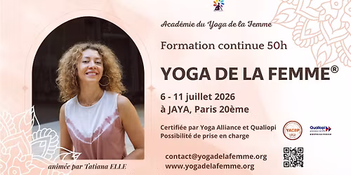 Formation Yoga de la Femme 50h