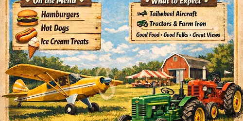 Tractors, Tailwheels, and Tasty Treats fly-in at Shady International FA49