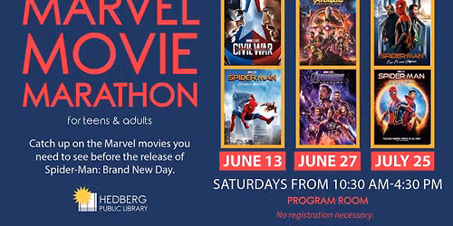 Marvel Movie Marathon (teens & adults)