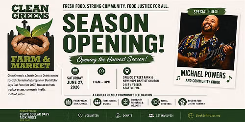 Clean Greens Farm & Market Season Opening