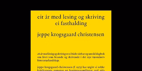 Boklansering av \u00abeit \u00e5r med lesing og skriving. ei fasthalding\u00bb