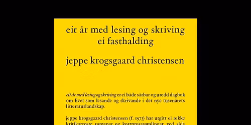 Boklansering av \u00abeit \u00e5r med lesing og skriving. ei fasthalding\u00bb