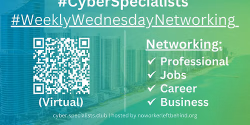 #CyberSpecialists Virtual Job\/Career\/Professional Networking #Indianapolis