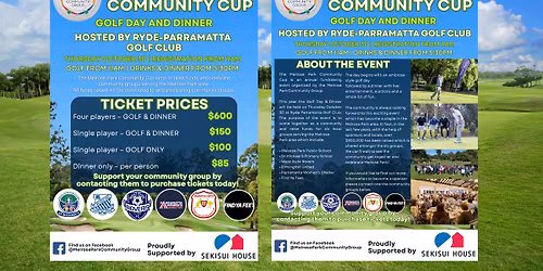 Melrose Park Community Golf Day and Dinner