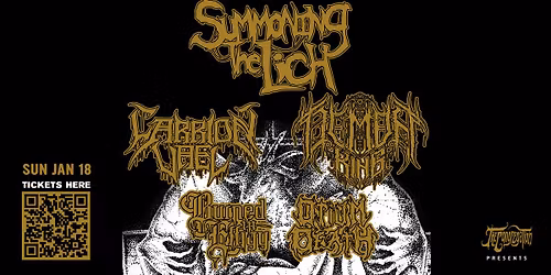 Summoning the Lich, Carrion Vael, Demon King, Burned In Effigy, Opium Death at The WC Social Club!