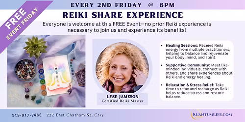 Reiki Share Experience \u2013 Open to All!