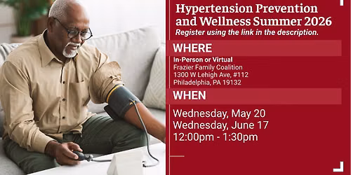 Hypertension Prevention and Wellness Summer 2026