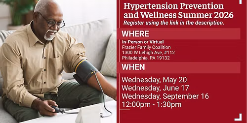 Hypertension Prevention and Wellness Summer 2026 