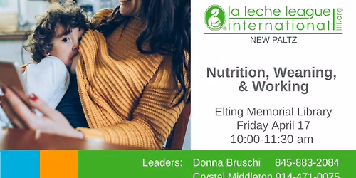 Nutrition, Weaning and Working