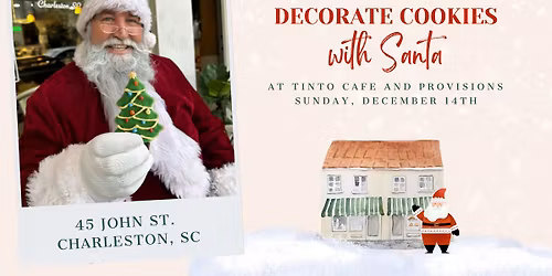 Decorate cookies with Santa!