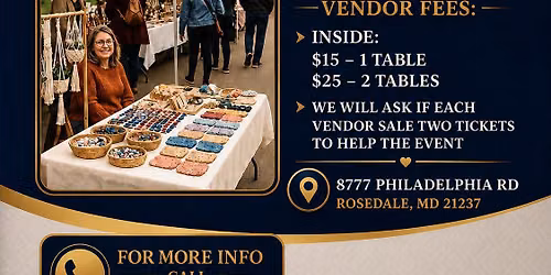 Vendors needed