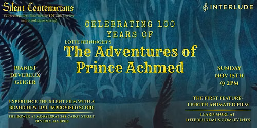 The Adventures of Prince Achmed Silent Film with Live Piano Scoring