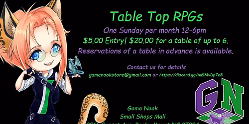 TableTop Roleplaying