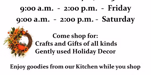 Craft Sale and Christmas Yard Sale