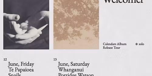 Welcomer 'Calendars' Release Tour w\/ Monty Hall's Problem and Watercolours