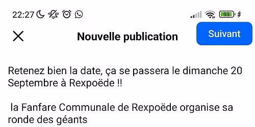 Ronde des g\u00e9ants \u00e0 Rexpo\u00ebde 