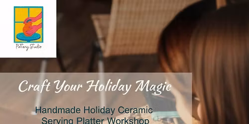 Ceramics Christmas Tray Pottery Class